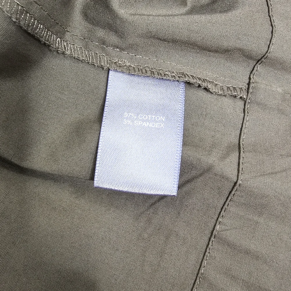 Marled Reunited Clothing Olive Green Belted Sleeveless Cargo Safari Dress XS - Picture 8 of 8